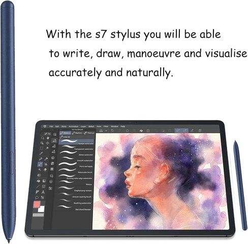 2 Pack Galaxy Tab S7 S Pen Replacement for Samsung Galaxy Tab S7, Tab S7 FE,Galaxy Tab S7 Replacment Pen for Samsung Galaxy Tab S7 All Versions (Black) in Kuwait