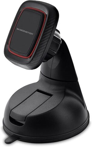 حامل هاتف مغناطيسي عالمي من Monster مع قاعدة شفط دوارة، يناسب معظم الحالات، وصلة دوارة 360 درجة، خطافات على أي زجاج أمامي/لوحة أجهزة القياس، مكالمات بدون استخدام اليدين، نظام تحديد المواقع العالمي (GPS) in Kuwait