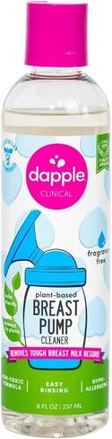Dapple Breast Pump Soap Baby, 8 Fl Oz Bottle, Fragrance Free, Plant Based & Hypoallergenic Liquid Soap - Easy Rinse Formula Removes Milk Residue & Leaves No Taste in Saudi Arabia