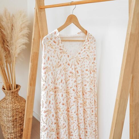 غطاء الرضاعة من كونسي للرضاعة الطبيعية، غطاء للرضاعة الطبيعية بتغطية 360 درجة للنساء، معطف رضاعة أنيق ومريح، مظلة مقعد سيارة متعددة الاستخدام (ربيع وردي) in Kuwait