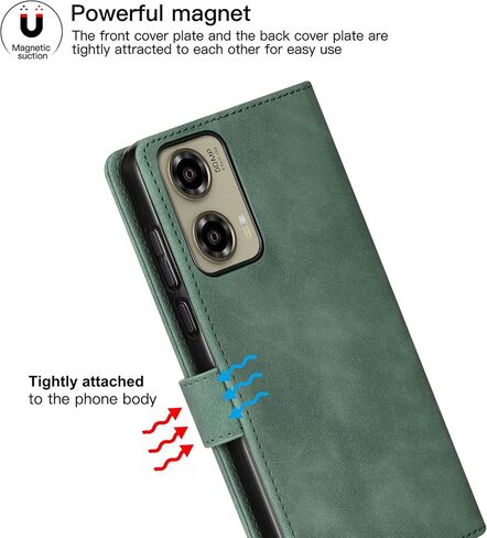 Eastcoo Flip Wallet Case for Motorola Moto G Stylus 5G (2024), [3 Card Slots][Stand Function] PU Leather Shockproof Protective Case Cover for Motorola Moto G Stylus 5G (2024), Black in Saudi Arabia