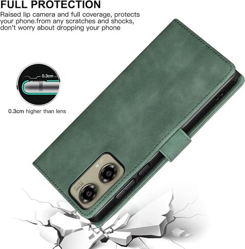 Eastcoo Flip Wallet Case for Motorola Moto G Stylus 5G (2024), [3 Card Slots][Stand Function] PU Leather Shockproof Protective Case Cover for Motorola Moto G Stylus 5G (2024), Black in Saudi Arabia