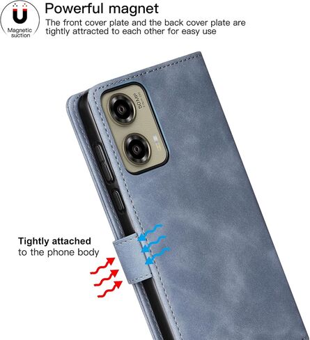Eastcoo Flip Wallet Case for Motorola Moto G Stylus 5G (2024), [3 Card Slots][Stand Function] PU Leather Shockproof Protective Case Cover for Motorola Moto G Stylus 5G (2024), Black in Saudi Arabia