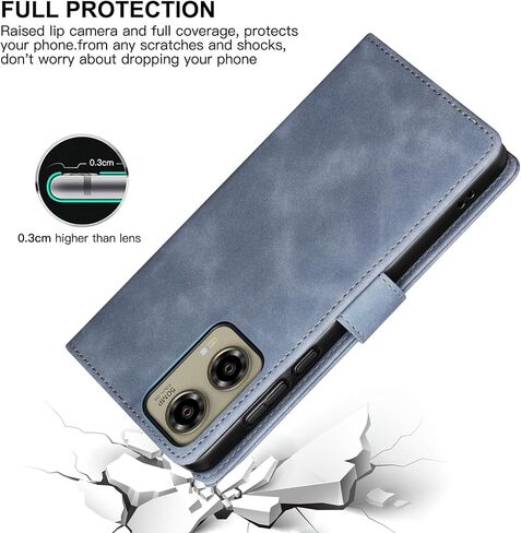 Eastcoo Flip Wallet Case for Motorola Moto G Stylus 5G (2024), [3 Card Slots][Stand Function] PU Leather Shockproof Protective Case Cover for Motorola Moto G Stylus 5G (2024), Black in Saudi Arabia