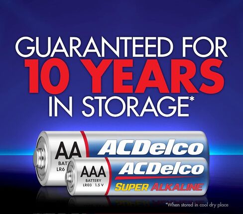 ACDelco AA and AAA 40-Count Combo Pack Super Alkaline Batteries, 20-Count Each, 10-Year Shelf Life in Saudi Arabia