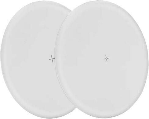 [2 Packs] Battrii Wireless Charger,15W Fast Wireless Charging Pad for iPhone 14/15/15 Plus/14 Pro/15 Pro Max/13/SE/12/11/X/8,Samsung Galaxy S23/S22,AirPods Pro 2(No A/C Adapter) White in Saudi Arabia