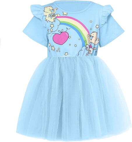 Toddler Tutu Dress Little Girls Fluffy Summer Dresses Casual Party Tulle Sundress for Kids 2-6Y in Saudi Arabia