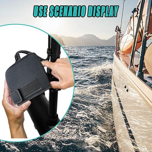 غطاء محول السفر، غطاء محول الطاقة لـ Humminbird Mega Live، غطاء واقٍ سميك من النيوبرين لحماية محول الطاقة الخاص بك in Kuwait