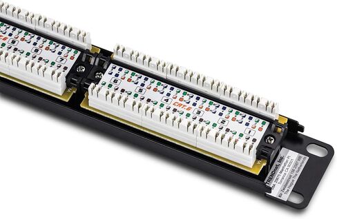 TRENDnet 24-Port Cat6 Unshielded Patch Panel, Wallmount or Rackmount, Compatible with Cat3,4,5,5e,6 Cabling, for Ethernet, Fast Ethernet, Gigabit Applications, Black, TC-P24C6 (Pack of 20) in Saudi Arabia