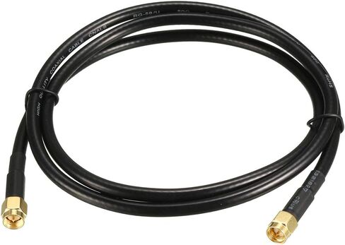 uxcell Antenna Extension Cable SMA Male to SMA Male Coaxial Cable RG58 50 Ohm 6 ft in Saudi Arabia