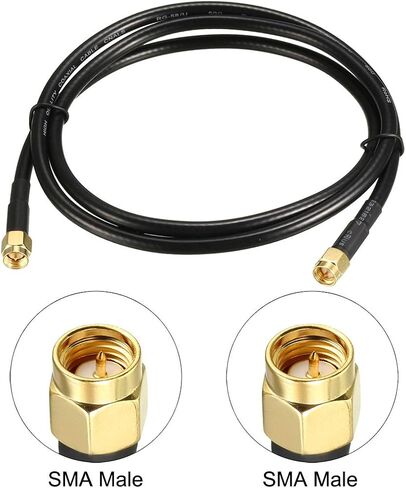 uxcell Antenna Extension Cable SMA Male to SMA Male Coaxial Cable RG58 50 Ohm 6 ft in Saudi Arabia