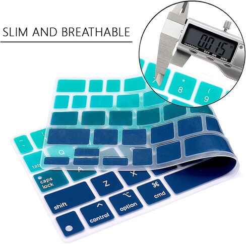 غطاء حماية للوحة المفاتيح من السيليكون لجهاز iPad Pro 11 بوصة لوحة المفاتيح السحرية (الجيل الرابع)، لملحقات حماية لوحة المفاتيح iPad Pro 11 - أخضر متدرج in Kuwait