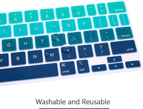 غطاء حماية للوحة المفاتيح من السيليكون لجهاز iPad Pro 11 بوصة لوحة المفاتيح السحرية (الجيل الرابع)، لملحقات حماية لوحة المفاتيح iPad Pro 11 - أخضر متدرج in Kuwait
