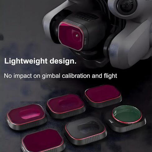 مرشحات ND ومستقطب CPL متوافقة مع ملحقات DJI Mini 4 Pro وعدسات الكاميرا بدون طيار، 6 عبوات (ND4، ND8، ND16، ND32، ND64، CPL-قابلة للتعديل (لـ Mini 4 pro) in Kuwait