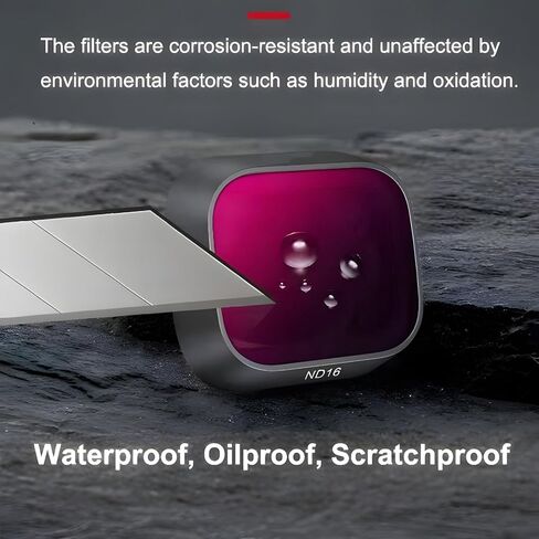 مرشحات ND ومستقطب CPL متوافقة مع ملحقات DJI Mini 4 Pro وعدسات الكاميرا بدون طيار، 6 عبوات (ND4، ND8، ND16، ND32، ND64، CPL-قابلة للتعديل (لـ Mini 4 pro) in Kuwait