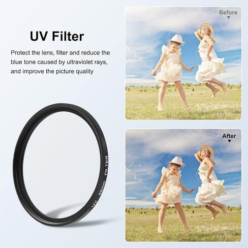 PULUZ 52mm UV Lens Filter for Insta360 Ace Pro Aluminum Alloy Material with Lens Cover UV Lens Filter Adapter Ring for Insta360 Ace Pro Sports Action Camera Accessories in Saudi Arabia