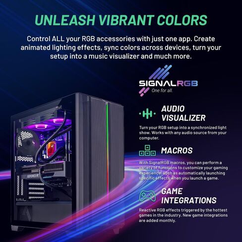 Skytech Blaze4 Mini Gaming PC Desktop, Ryzen 7 5700 3.7 GHz (4.6GHz Turbo Boost), NVIDIA RTX 4060 8GB GDDR6X, 1TB SSD, 16GB DDR4 RAM 3200, 650W Gold PSU, Wi-Fi, Win 11 Home in Saudi Arabia
