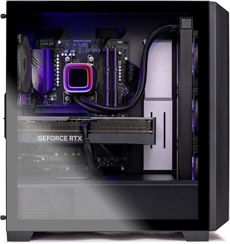 Skytech Blaze4 Mini Gaming PC Desktop, Ryzen 7 5700 3.7 GHz (4.6GHz Turbo Boost), NVIDIA RTX 4060 8GB GDDR6X, 1TB SSD, 16GB DDR4 RAM 3200, 650W Gold PSU, Wi-Fi, Win 11 Home in Saudi Arabia
