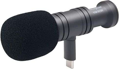 ميكروفون Mcoplus TCP5 Type-C (USB-C) - ميكروفون فيديو بمكثف اتجاهي متوافق مع أجهزة نوع جاك من النوع C، لهواتف Samsung Galaxy وLG وHTC Google Xiaomi والهواتف الذكية in Kuwait