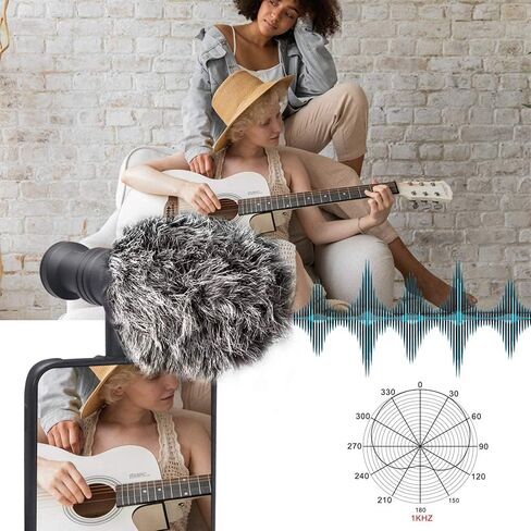 ميكروفون Mcoplus TCP5 Type-C (USB-C) - ميكروفون فيديو بمكثف اتجاهي متوافق مع أجهزة نوع جاك من النوع C، لهواتف Samsung Galaxy وLG وHTC Google Xiaomi والهواتف الذكية in Kuwait