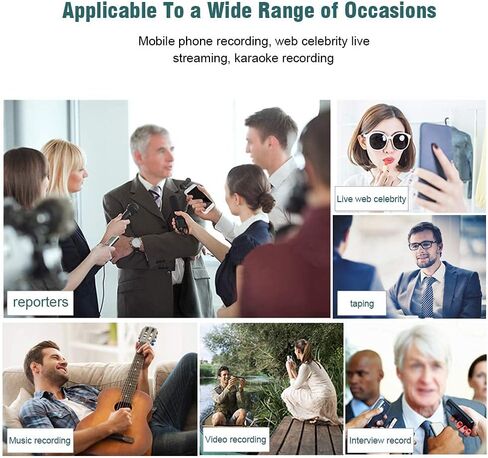 ميكروفون Mcoplus TCP5 Type-C (USB-C) - ميكروفون فيديو بمكثف اتجاهي متوافق مع أجهزة نوع جاك من النوع C، لهواتف Samsung Galaxy وLG وHTC Google Xiaomi والهواتف الذكية in Kuwait