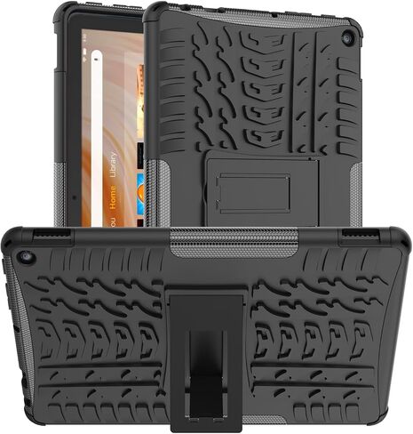 حافظة للكمبيوتر اللوحي Kindle Fire hd 10/10 Plus إصدار 2023 من الجيل الثالث عشر، غطاء واقي مدرع عالي التحمل [لا يناسب إصدار 2021/2019 الجيل الحادي عشر/التاسع] (أزرق) in Kuwait