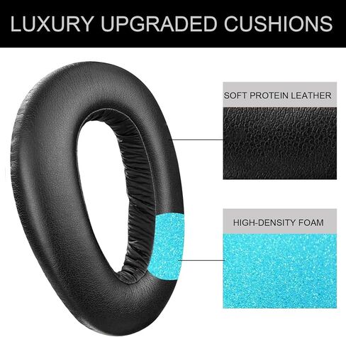 Replacement Ear Pads for Sennheiser PXC 550 PXC 550-II Wireless, Headphones Ear Cushions Covers for MB 660 UC Series Headset Accessories Ear Cups Repair Part-black in Saudi Arabia