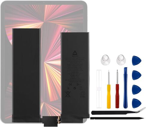 بطارية بديلة A2369 جديدة لجهاز iPad Pro 11 2021/2022 الجيل الرابع/iPad Pro 11 الجيل الثالث 2021 A2377 A2460 A2459 A2301 مع مجموعة أدوات فنية. in Saudi Arabia