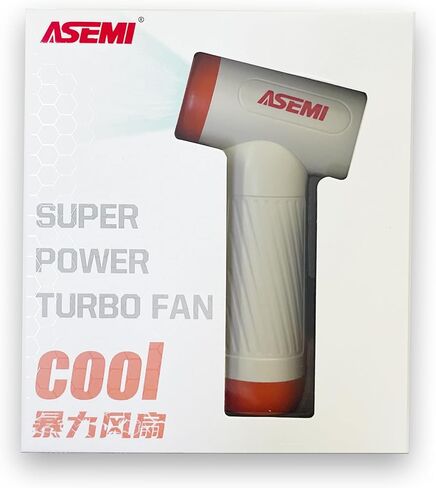 ASEMI High-Speed Turbo Air Duster, Multifunctional Portable Rechargeable USB,100000RPM 4.5h Endurance Hand Held Duster, Mini Car Home Cleaning Camping Tools,Flashlight with LED Bulb Outdoor (ORANGE) in Saudi Arabia