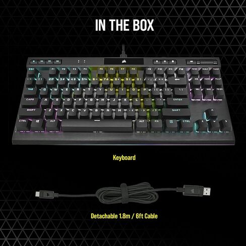 Corsair K70 RGB TKL Champion Series Gaming Keyboard CH-911901A - OPX Switch (Renewed) in Saudi Arabia