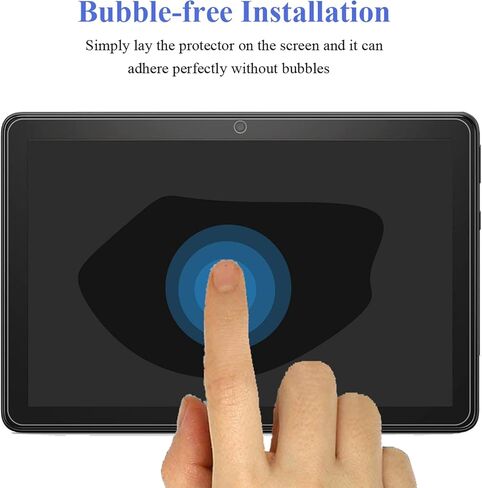 واقي شاشة لجهاز Fire HD 10 Tablet (2023/2021، الجيل الثالث عشر/الحادي عشر) وFire HD 10 Kids Pro، طبقة من الزجاج المقوى (عبوتان) in Kuwait