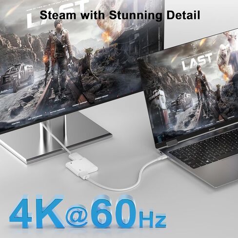 [معتمد من MFi] محول USB C إلى HDMI لجهاز iPhone 15 إلى التلفزيون، محول AV رقمي 2 في 1 من النوع C، محول موصل شاشة مزامنة 1080P متوافق مع iPhone 15/15 Pro/15 Pro Max إلى شاشة عرض HDTV in Kuwait