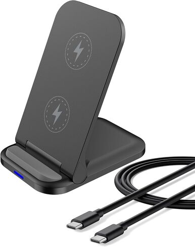 حامل شاحن لاسلكي 15 وات شحن سريع لهاتف Galaxy S24 S23 Ultra S22+ S21 S20 شاحن لاسلكي محطة شحن للهاتف iPhone 15 14 13 12 11، Google Pixel 8 Pro 8a 7a 6 Pro Pad in Kuwait