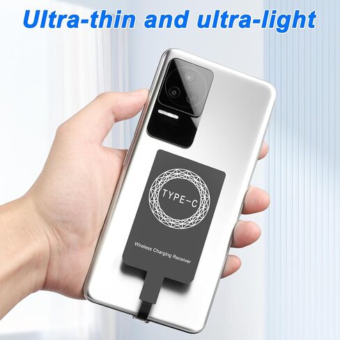 MEIRIYFA USB Type C Wireless Charging Receiver,USB C Charger Receiver Adapters,Thin Wireless Charging Receiver Patch Module Chip for Type C Mobile Phone (2PCS) in Saudi Arabia
