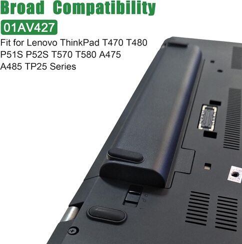 01AV427 SB10K97584 61++ استبدال بطارية الكمبيوتر المحمول لينوفو ثينك باد T470 P51S P52S T480 T570 T580 TP25 A475 A485 Series Notebook 4X50M08812 01AV428 01AV492 SB10K97585 10.8V 72Wh 6600mAh in Saudi Arabia