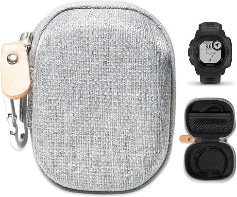 Alltravel Organizing Case for Garmin Instinct, Instinct 2 Rugged Outdoor Watch with GPS, mesh Pocket for Charger Cable (Black) in Saudi Arabia