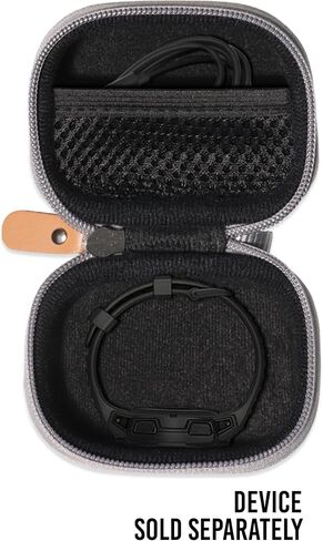 Alltravel Organizing Case for Garmin Instinct, Instinct 2 Rugged Outdoor Watch with GPS, mesh Pocket for Charger Cable (Black) in Saudi Arabia
