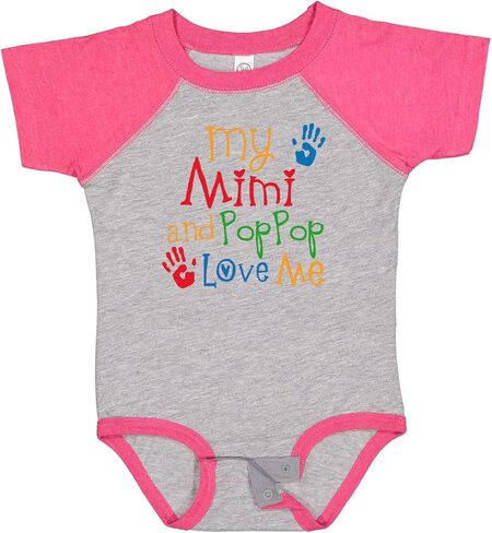 بدلة الأطفال Inktastic Mimi and PopPop Love Me Baby in Kuwait