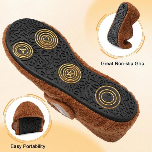 Comfy House Slippers for Women & Men - Wide Diabetic Sock Slippers, Soft & Cozy Barefoot House Shoes in Kuwait