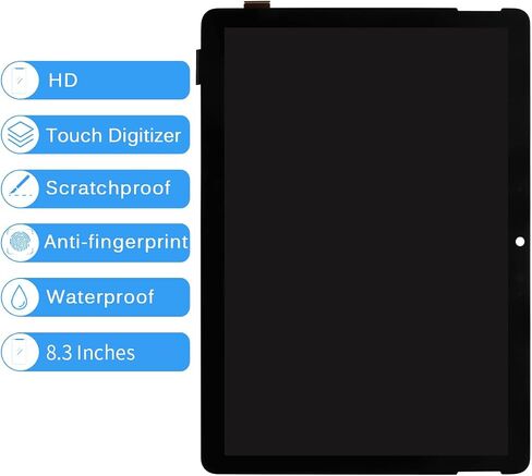 استبدال شاشة Microsoft Surface Go 2 لشاشة Microsoft Surface Go 2 LCD 1901 1906 1926 1927 مجموعة أدوات تجميع رقمية لشاشة LCD تعمل باللمس مع أدوات (10.5 بوصة، أسود) in Saudi Arabia