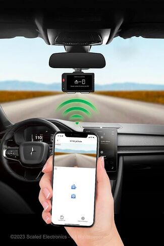 Scaled AI Dashcam, HAWKSE2K, 2.5K Dash Cam Front and Rear, 3" Monitor Visual Traffic,7 ADAS Functions, 10 Voice commands,Free 64G SD card, Free APP, Car Dash Camera with GPS/WiFi and stary Vision in Saudi Arabia