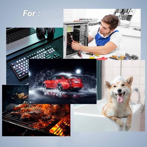 Portable Air Duster, 3 Gear Adjustable Jet Dry Blower, 130000RPM Compressed Air Duster, USB-C Rechargeable 8000mAh Keyboard Vacuum Cleaner in Saudi Arabia