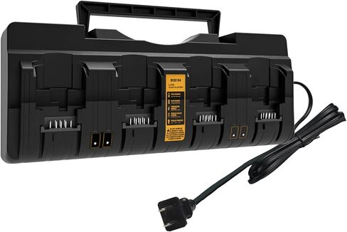 استبدال الشاحن السريع Energup لشاحن Dewalt 20V Max، 4 منافذ (DCB104) in Kuwait