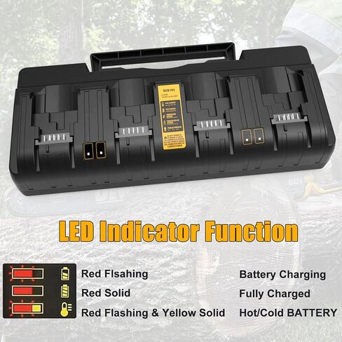 استبدال الشاحن السريع Energup لشاحن Dewalt 20V Max، 4 منافذ (DCB104) in Kuwait