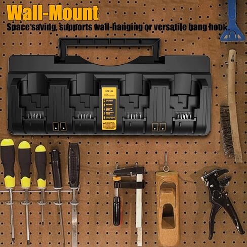 استبدال الشاحن السريع Energup لشاحن Dewalt 20V Max، 4 منافذ (DCB104) in Kuwait