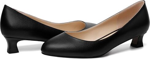 Womens Dating Matte Slip On Round Toe Dress Spool Low Heel Pumps Shoes 1.5 Inch in Saudi Arabia