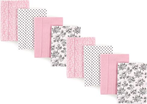 Hudson Baby Cotton Poly Flannel Burp Cloths Multipack, Animal Adventure 8-Pack, One Size in Saudi Arabia