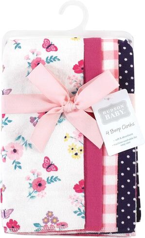 Hudson Baby Cotton Poly Flannel Burp Cloths Multipack, Animal Adventure 8-Pack, One Size in Saudi Arabia