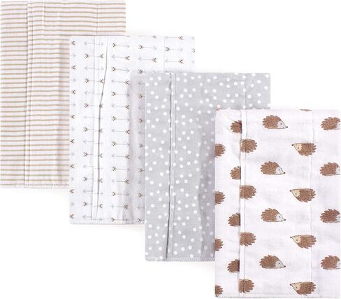 Hudson Baby Cotton Poly Flannel Burp Cloths Multipack, Animal Adventure 8-Pack, One Size in Saudi Arabia