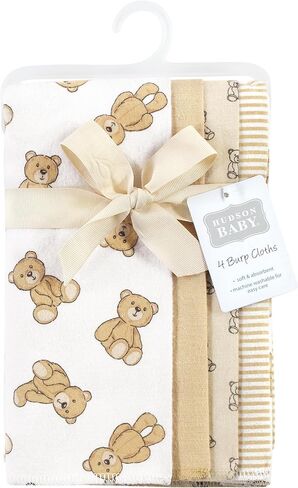 Hudson Baby Cotton Poly Flannel Burp Cloths Multipack, Animal Adventure 8-Pack, One Size in Saudi Arabia